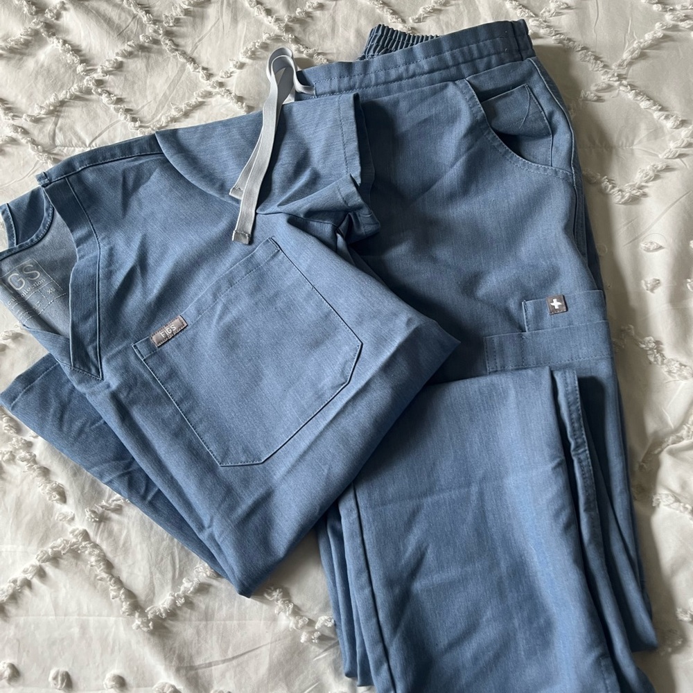Figs scrubs set Heather indigo